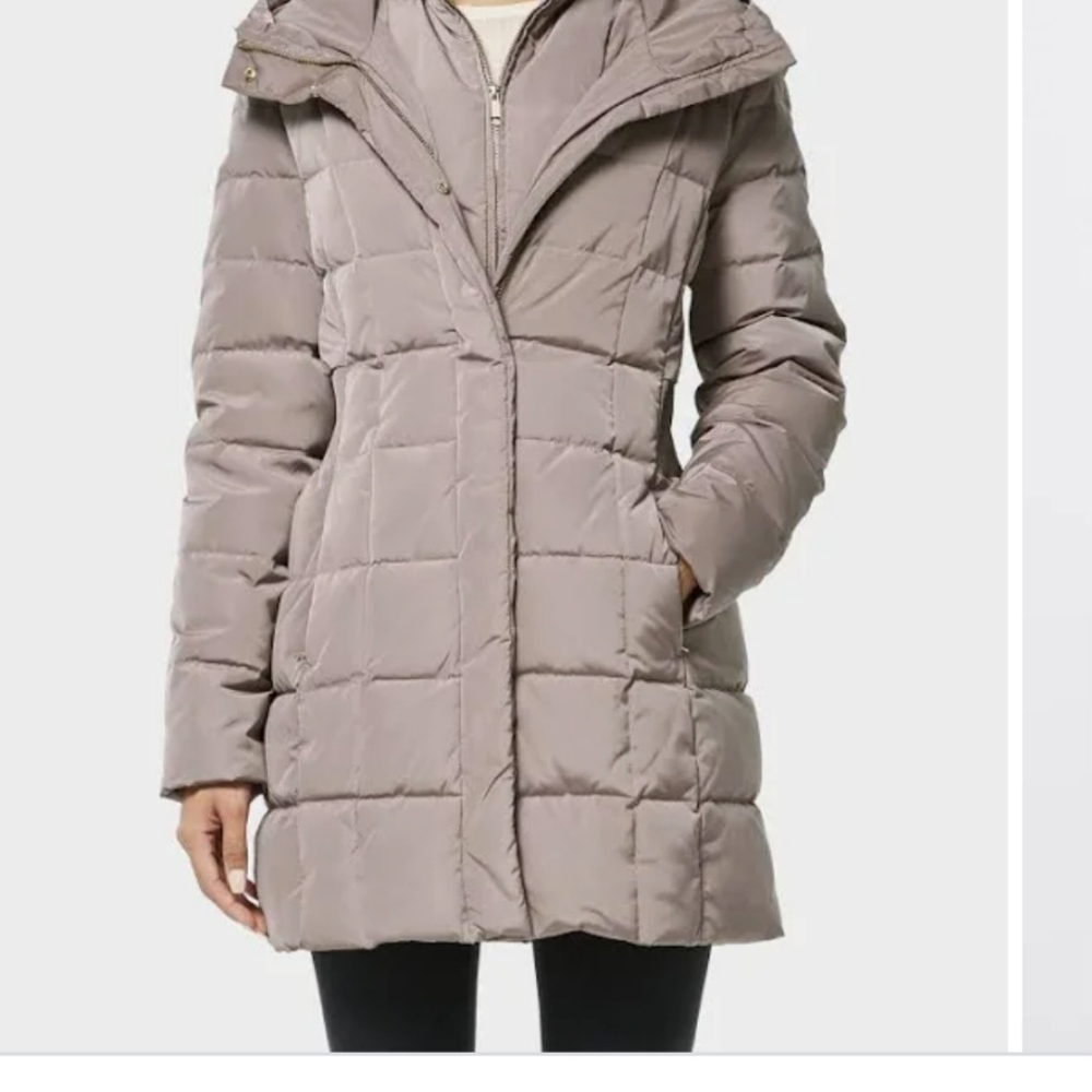 Cole haan hooded puffer coat